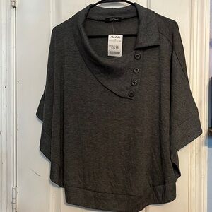 B’leev gray coverup top. Size XLARGE. NWT